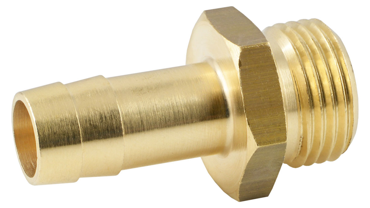 Raccord cannelé fileté, laiton, filetage extérieur cylindrique, G1-1/4"