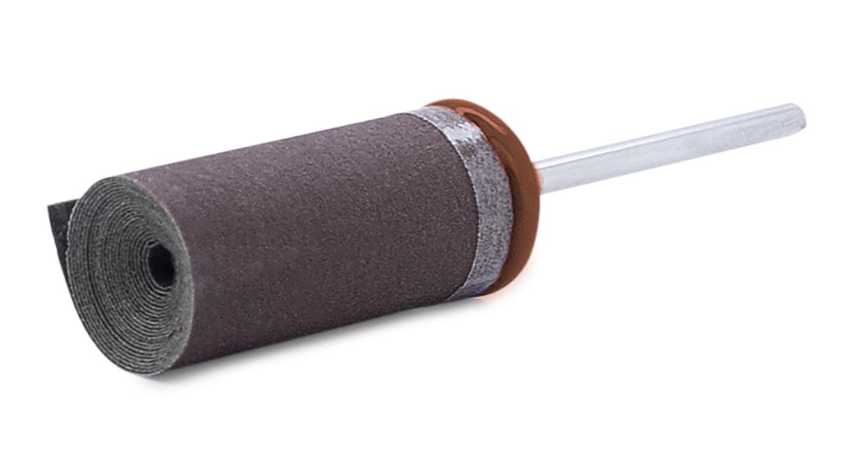 Rouleau abrasif en papier sur support, grain 1000
