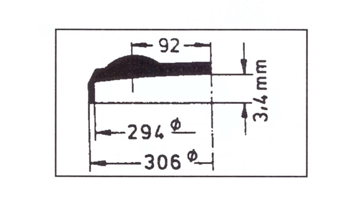 Verre à renverser avec loupe Cyclop 118, réplique, en plastique, Ø 30,6/29,4 mm, H 3,4 mm