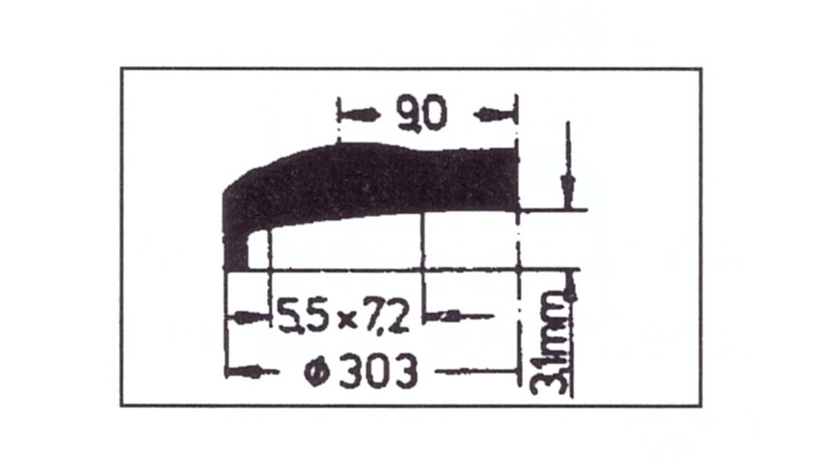 Verre à renverser avec loupe Cyclop 127, réplique, en plastique, Ø 30,3/27,8 mm, H 3,1 mm