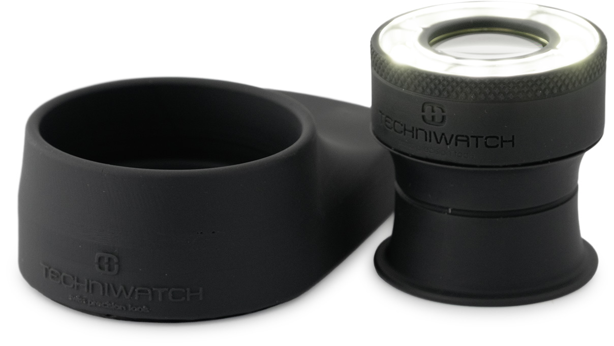 Loupe PureVision, grossissement 4x, avec station de recharge et câble de recharge