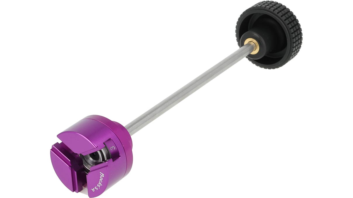 Mandrin universel (système de clips) avec barre pour transformer le porte-outil de polissage manuel Ergo en un outil
facile à utiliser pour les mâchoires de serrage, droite