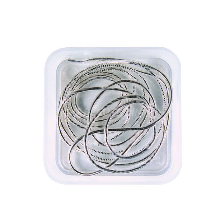 Boîte de 1 m spiral pour perles argenté Ø 0,80 mm