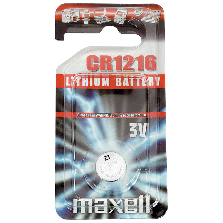 Maxell Pile lithium CR 1216 emballage en blister de 1 pcs