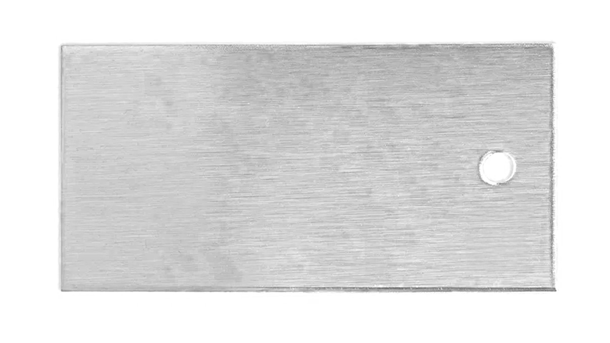 Anode en argent fin, 100 x 50 mm