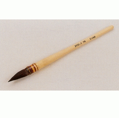 Pinceau à délaver - N°6 - Ø 13 mm, poils de petits-gris 1ère qualité