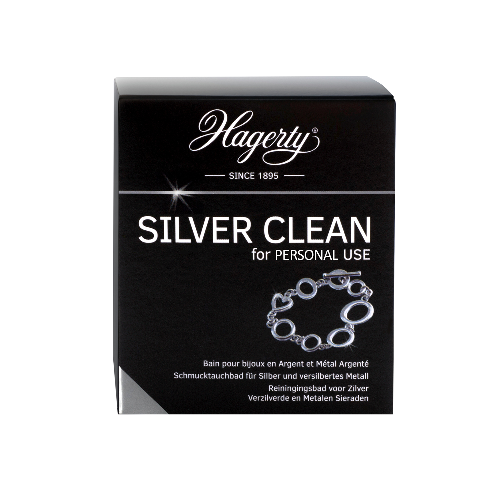 Hagerty Silver Clean for personal use, bain d'immersion pour bijoux en argent, 170 ml