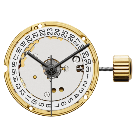 Mvt. ETA F03.115 MH1 7 3/4''' DATE3 SC Quartz (364 | SR621SW) - HeavyDrive