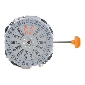 Mvt. Miyota 2S65 10 1/2''' DAY/DATE3 SC Quartz (CR2012)