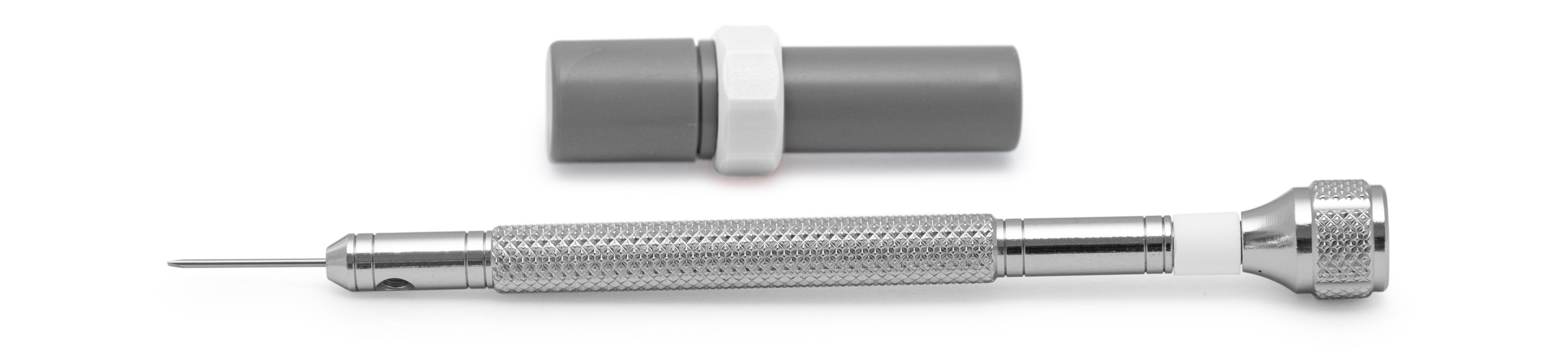 Bergeon 30080-C tournevis, mèche 0,6 mm, blanc, avec mèches de rechange