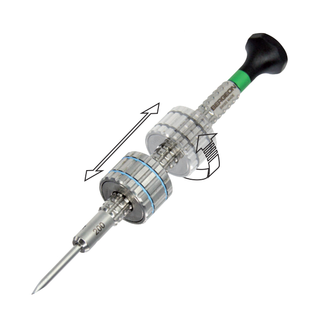 Bergeon 7965-160 tournevis, mèche Ø 1,6 mm, violet, pour cartouches dynamométriques