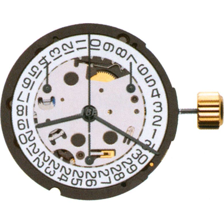 Mvt. ETA G15.211 H1 10 1/2''' DATE4, HORIZ. SC CHRONO 2PUSHER Quartz (394 | SR936SW)