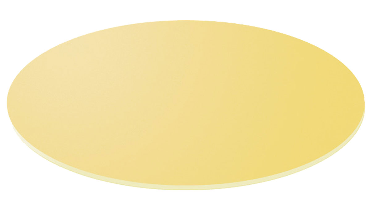 Film de lapidation, Ø 240 mm, grain 12 µm, jaune, autocollant