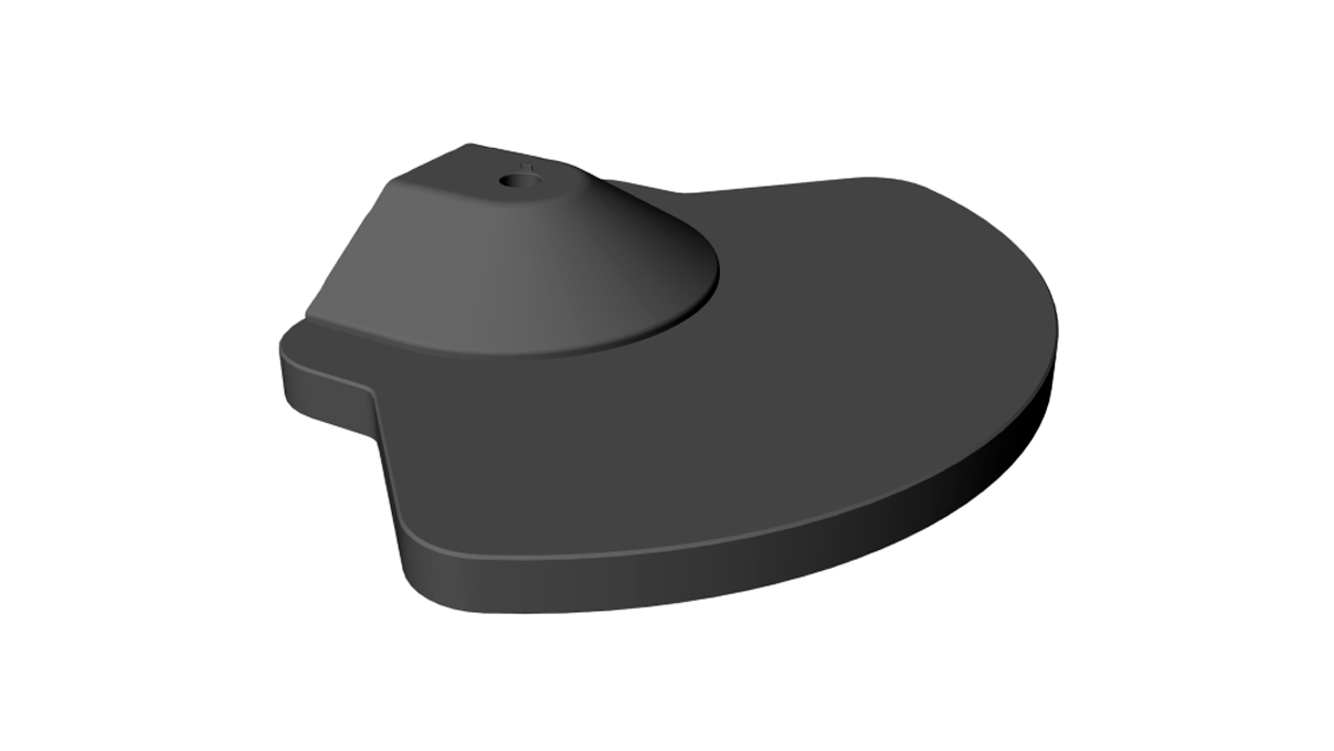 Socle OX260, pied lourd en éventail pour haute stabilité, plastique, noir, pour lampes Veritas