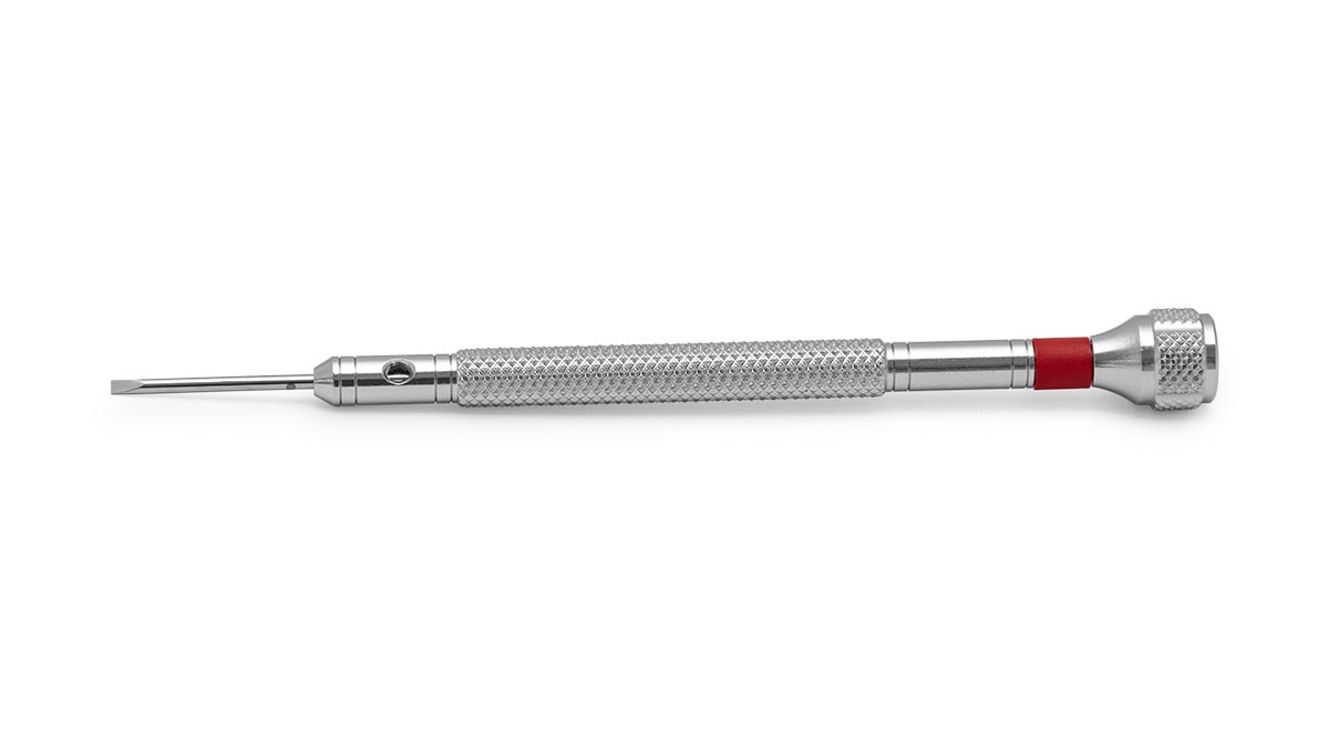 Bergeon 30080-05 tournevis, mèche 1,2 mm, rouge