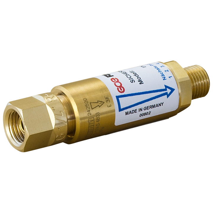 Sécurité contre les contrecoups oxygène pour brûleur micro N° 208797