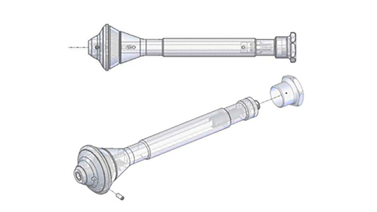 Couplemètre Petitpierre CM 050, plage de mesure 0 - 50 mNm, douille de réduction incluse