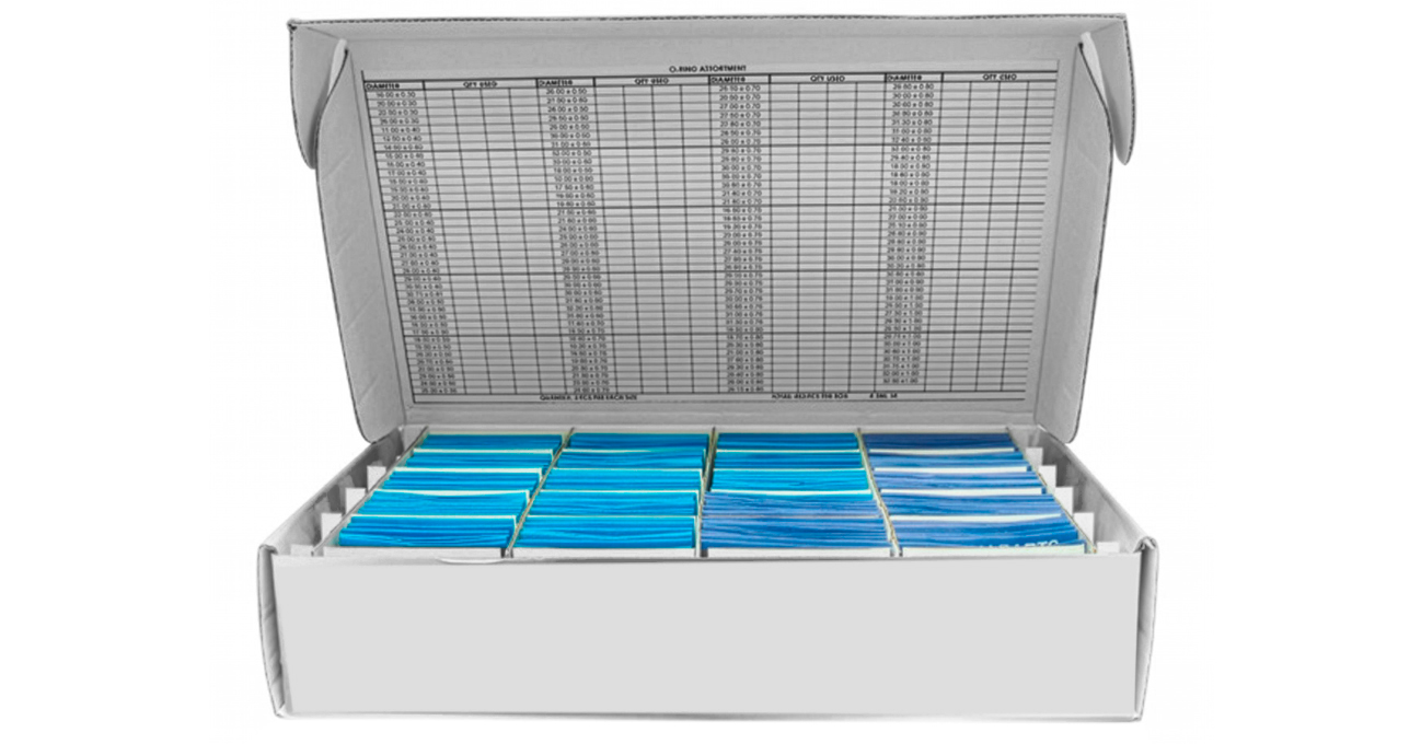 Assortiment de 276 joints plats, 92 dimensions différentes, 3 pièces chacune