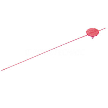 Aiguille des secondes pour mouvements radioguidé, à corps rond, 75 mm, plastique, rouge