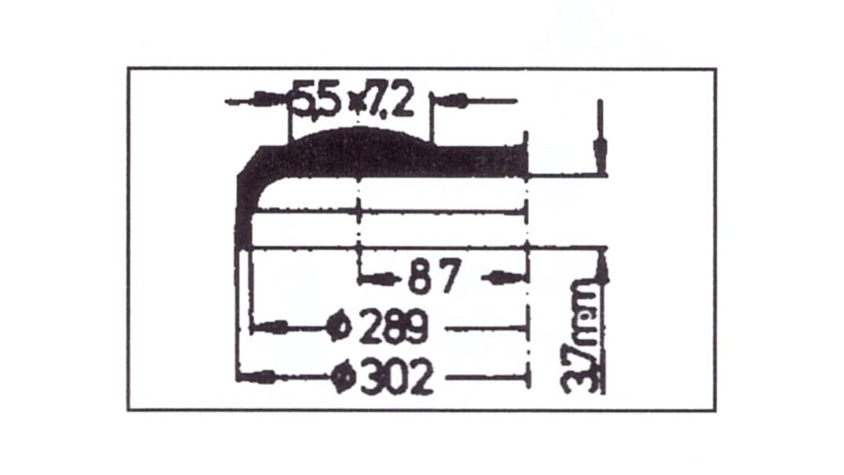 Verre à renverser avec loupe Cyclop 116, réplique, en plastique, Ø 30,2/28,9 mm, H 3,7 mm
