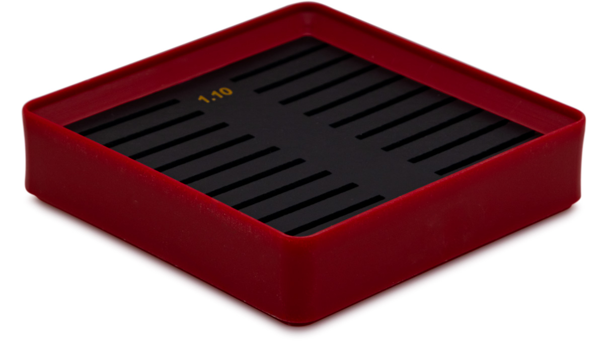 Lecureux Support à vis avec fentes, rouge, pour Ø 1,1 mm