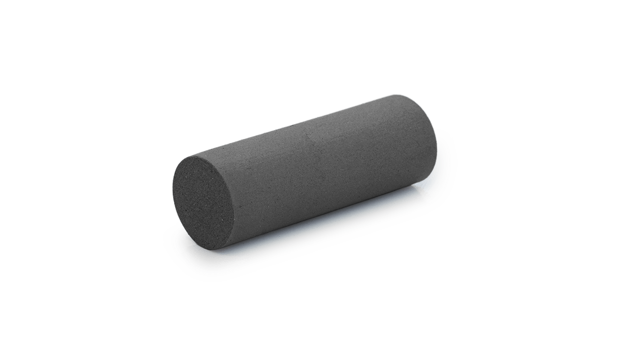 Polissoir Eveflex, gris foncé, cylindre, Ø 7 x 20 mm, moyen, grain grossier