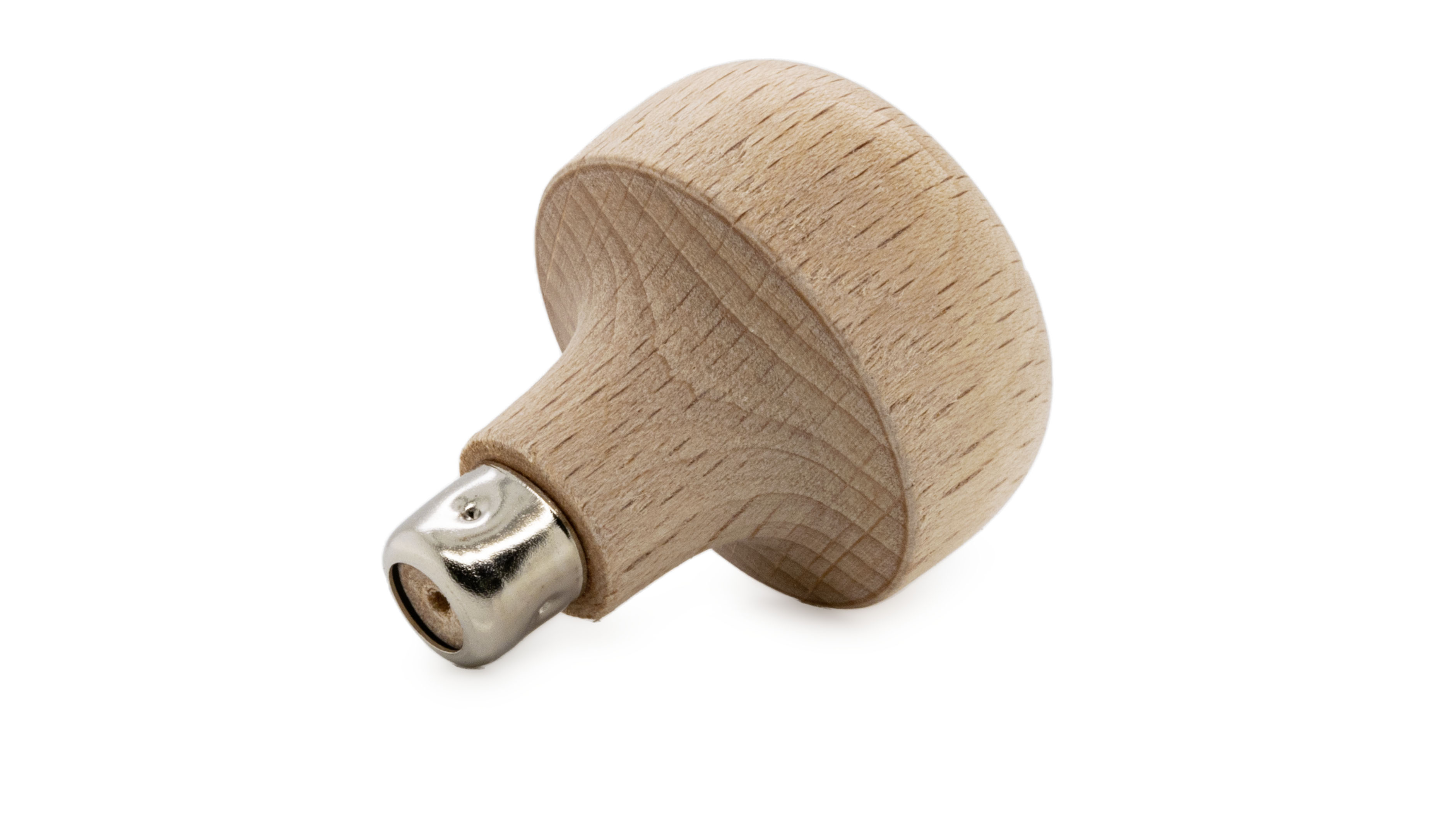 Manche de burin, non laqué, en forme de champignon aplatie, Ø 34 mm, longueur 35 mm