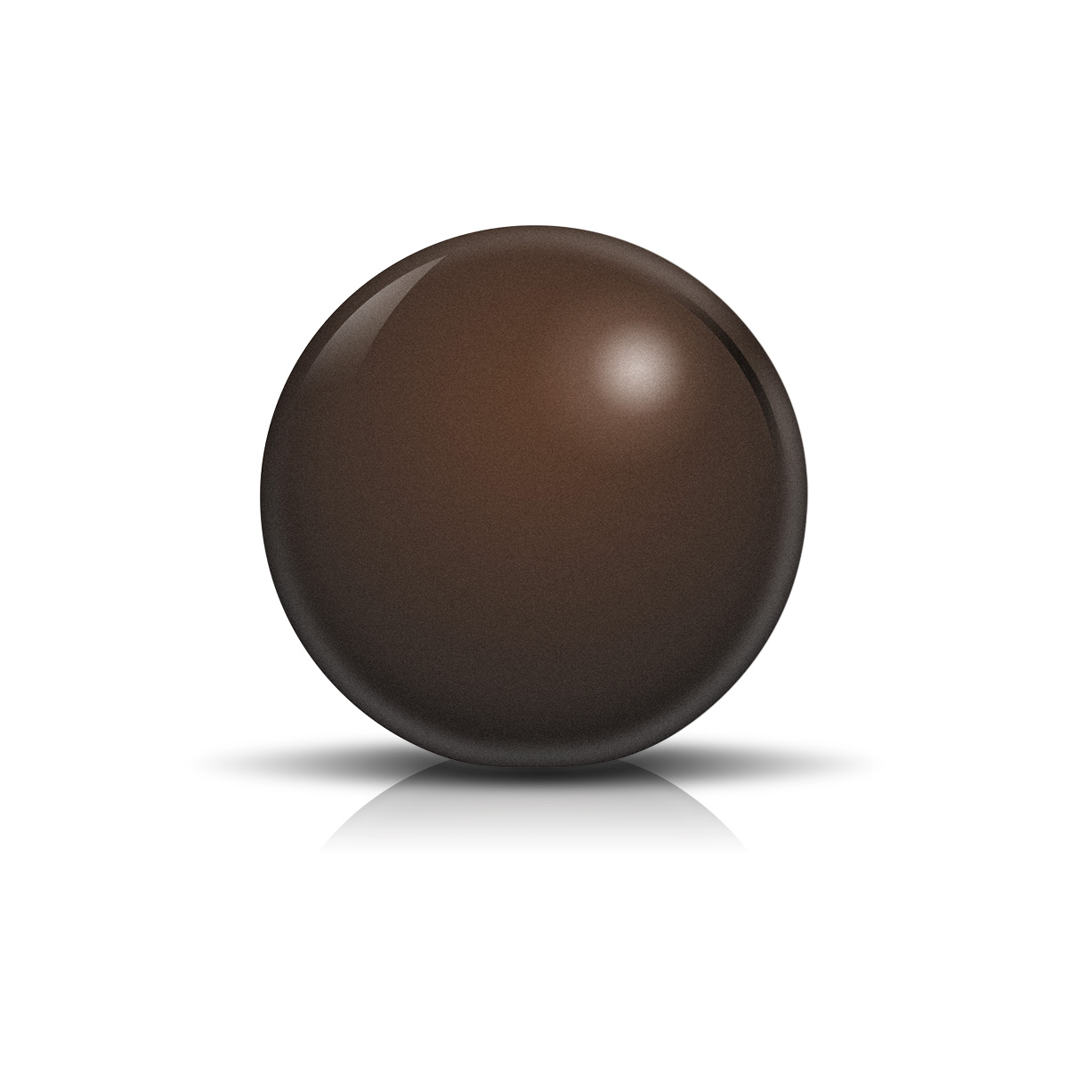 Presentation cone for rings, large, high gloss finish, ecru, LxWxD ca. 8,0 x 8,0 x 7,0 cm