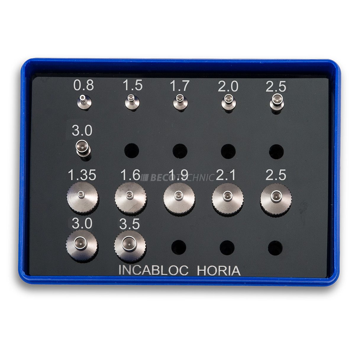 Horia AS 05-03 Jeu de 6 poussoirs et 7 tasseaux pour Incabloc Ø  3.0 mm
