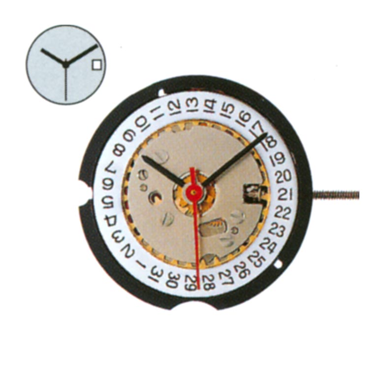 Mvt. Ronda 585.2  8 3/4''' SC DATE3 Quartz (362)