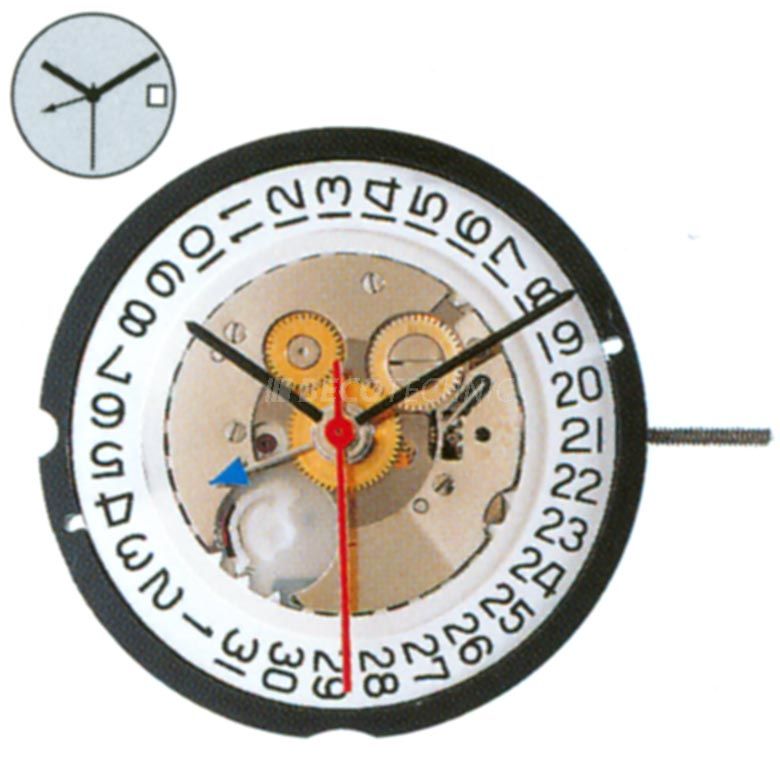Mvt. RONDA 515.24H 11 1/2''' SC DATE3 DUAL TIME BY HAND  Quartz (371)