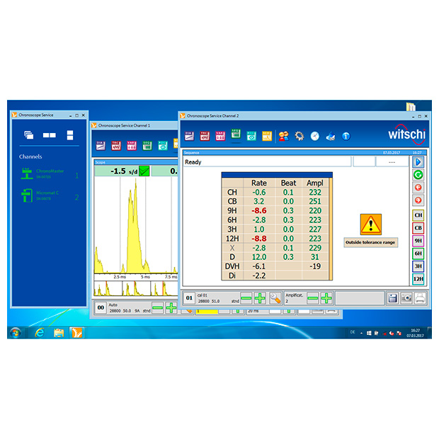 Witschi mise à niveau du logiciel de ChronoMaster à ChronoMaster Pro (Software)