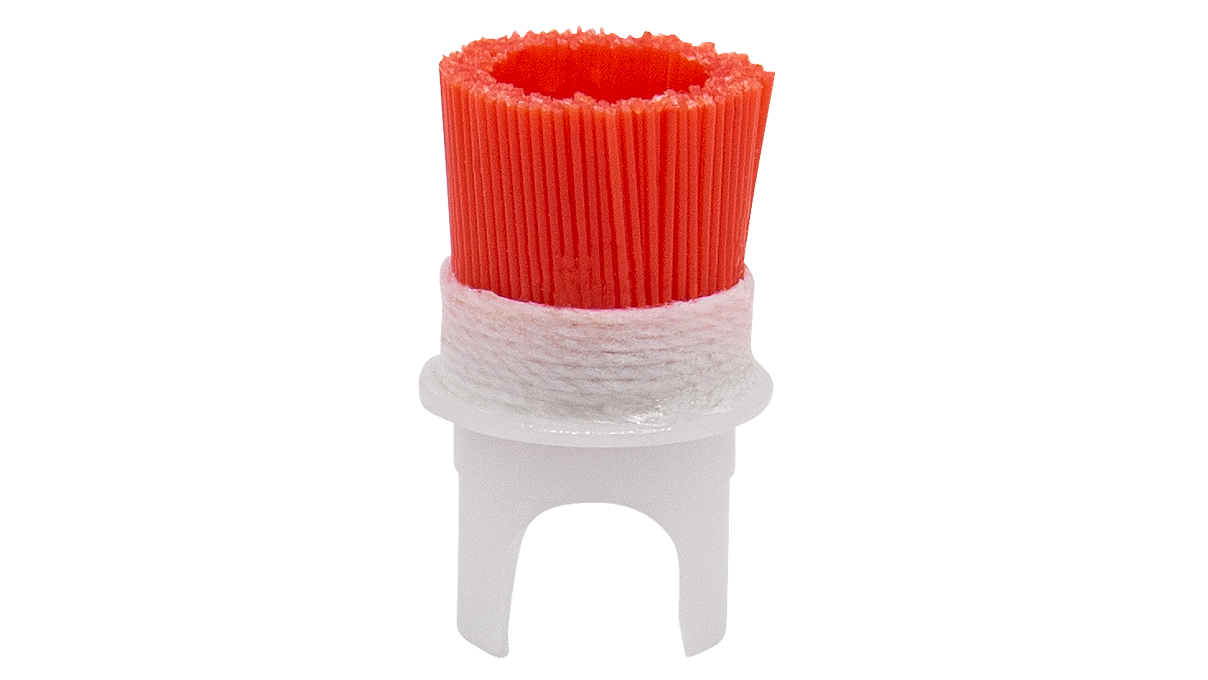 Brosse forte Ø 10 mm, nylon 0,30 mm, rouge, pour adaptateur