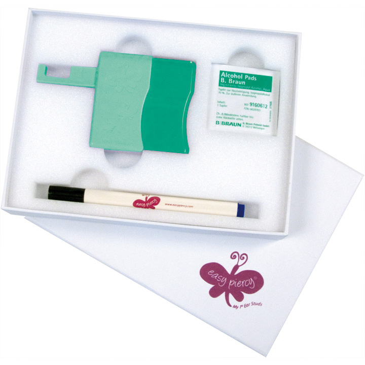 Easy Piercy Comfort pistolet de perçage oreilles en plastique antibactérien