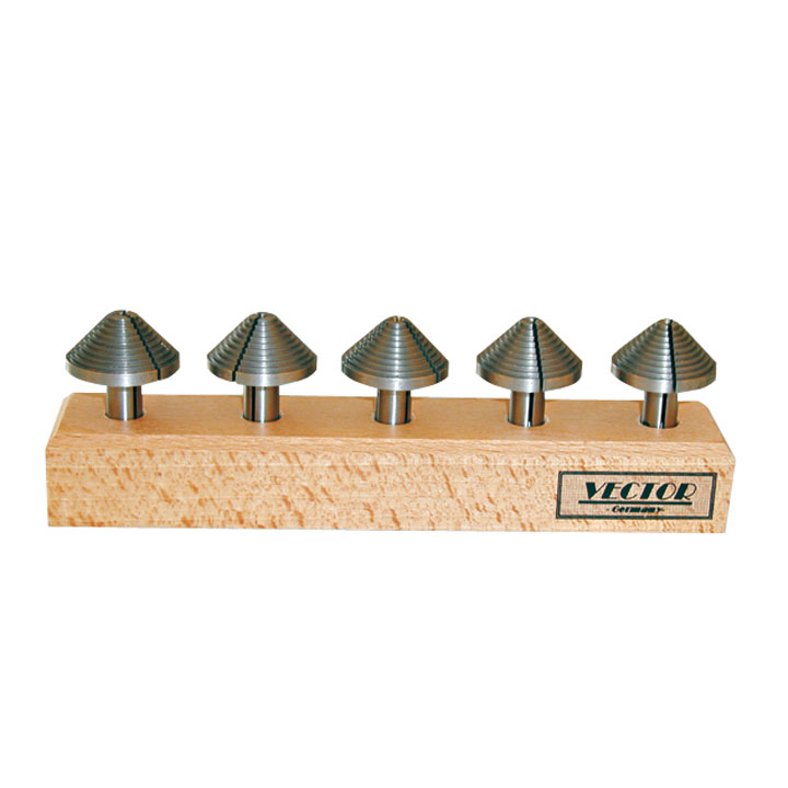 Jeu de mandrins d'anneau (5 pièces) pour le tours de précision Vector