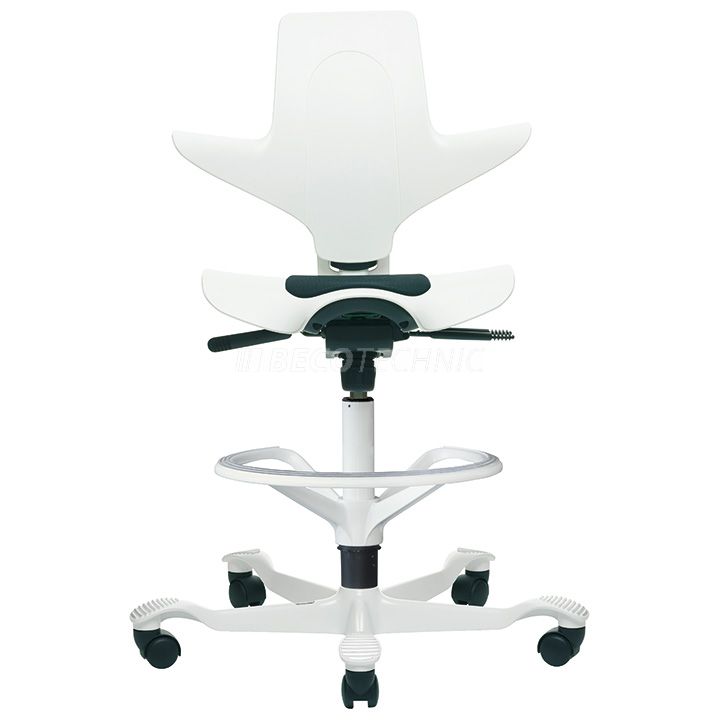 Anneau au pied blanc pour Capisco Puls Siège de forme sielle 8010, Ø 700 mm