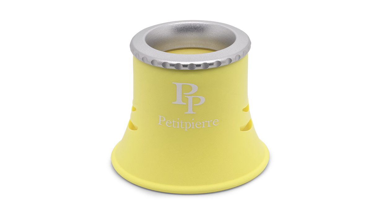 Petitpierre Loupe d'horloger à corps souple, grossissement 2,5x,  jaune