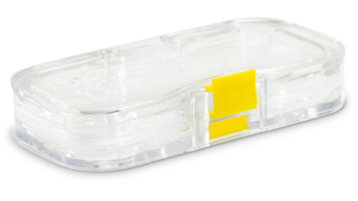 Boîte à membrane, 100 x 50 x 16 mm, à fermeture, transparente