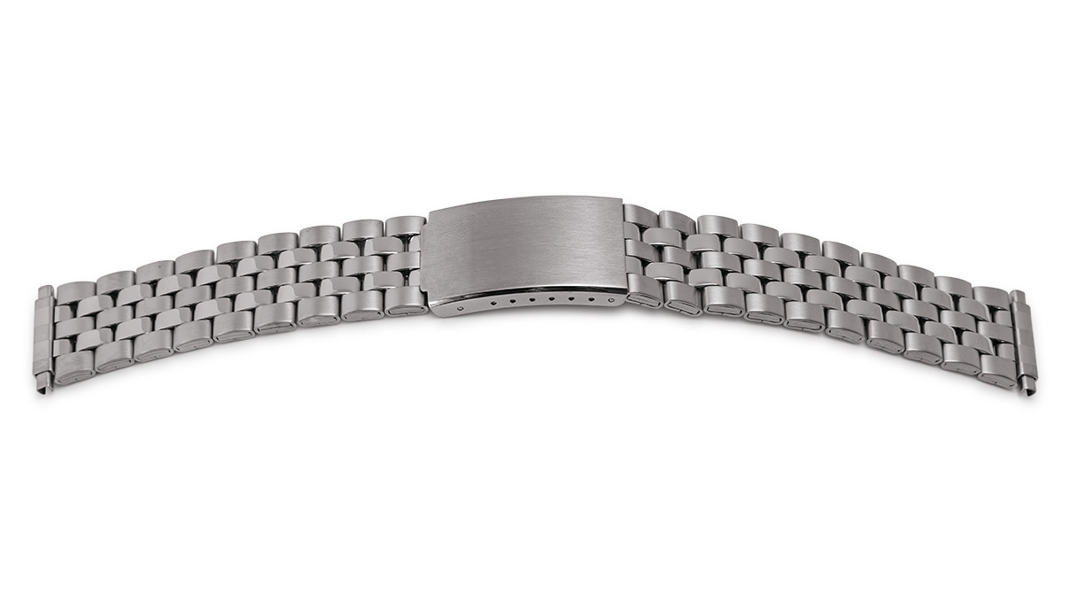 Bracelet de montre Elegance, acier inoxydable, largeur 20 mm, cornes 22 mm, longueur 170 mm