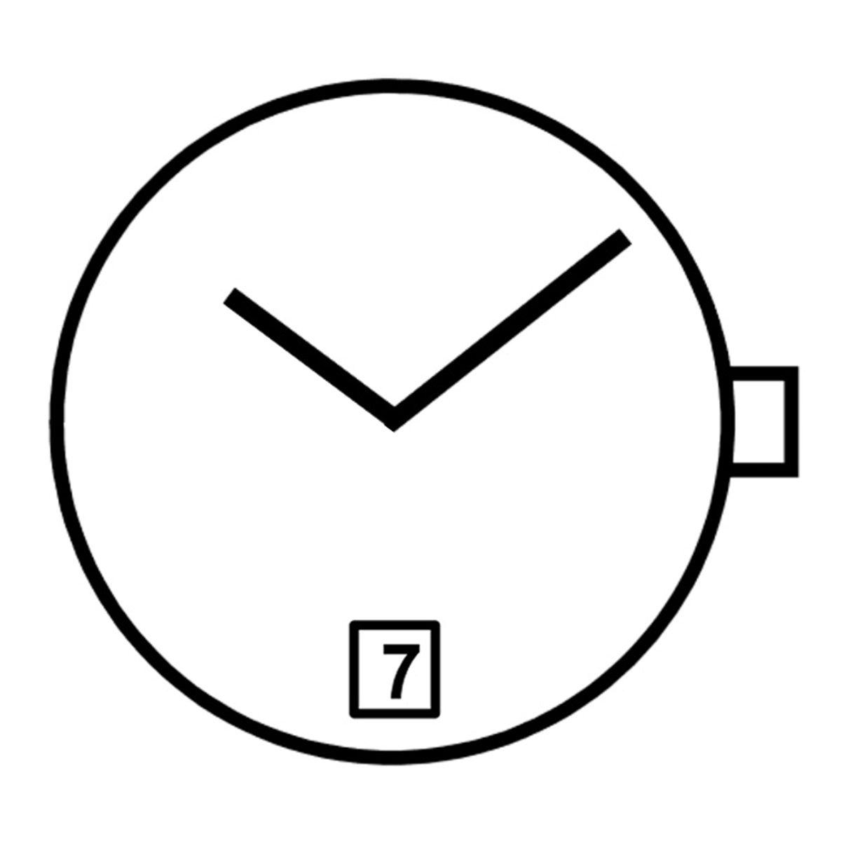 Mvt. Miyota 1L15 6 3/4 x 8''' DATE6 NO SC Quartz (364 | SR621SW)