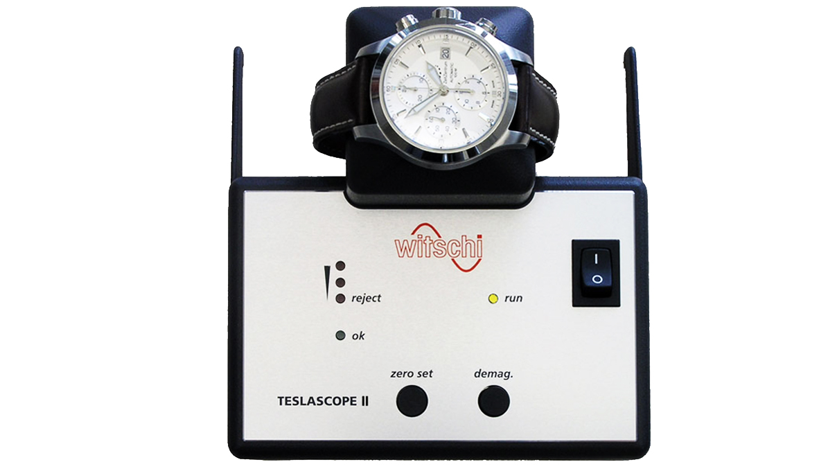 Witschi Teslascope II pour la démagnétisation et la détection de l'état magnétique des montres