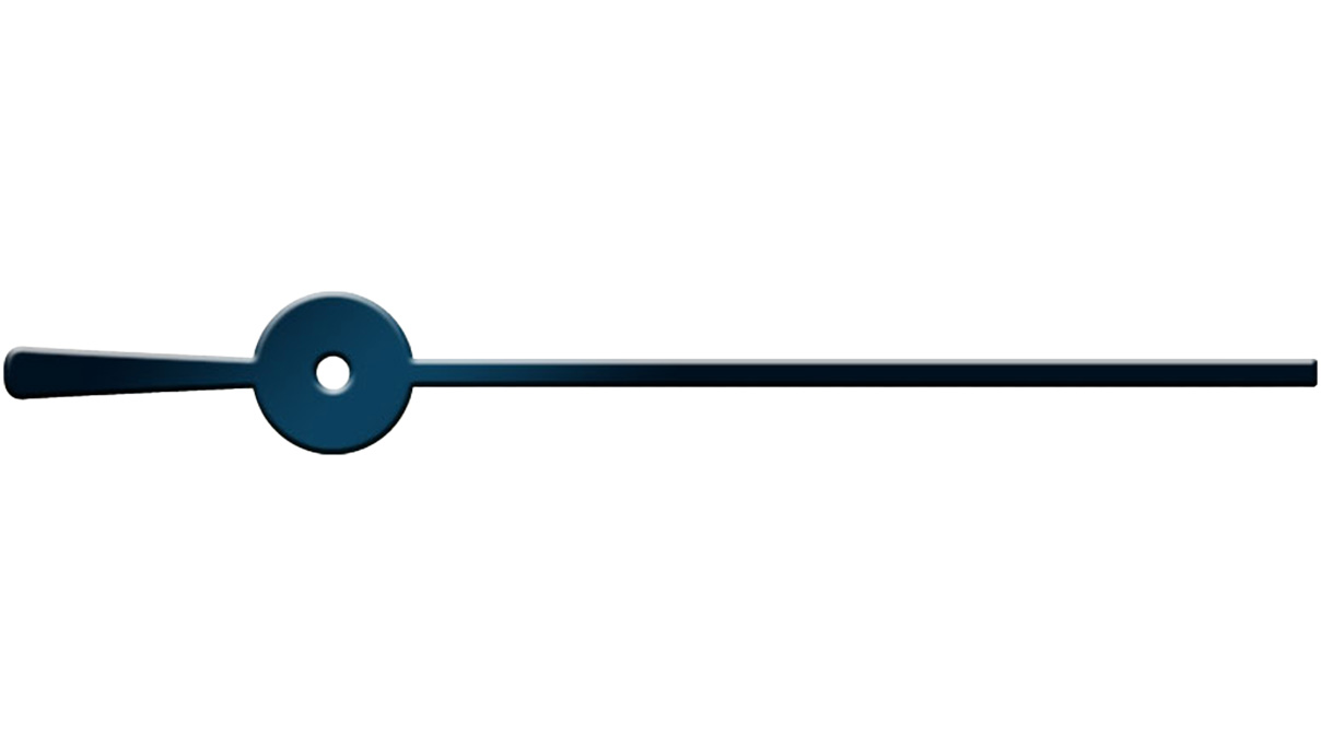 Zentraler Sekundenzeiger (SC), Blauschwarz, Ø 0,22 mm, 13,5 mm
