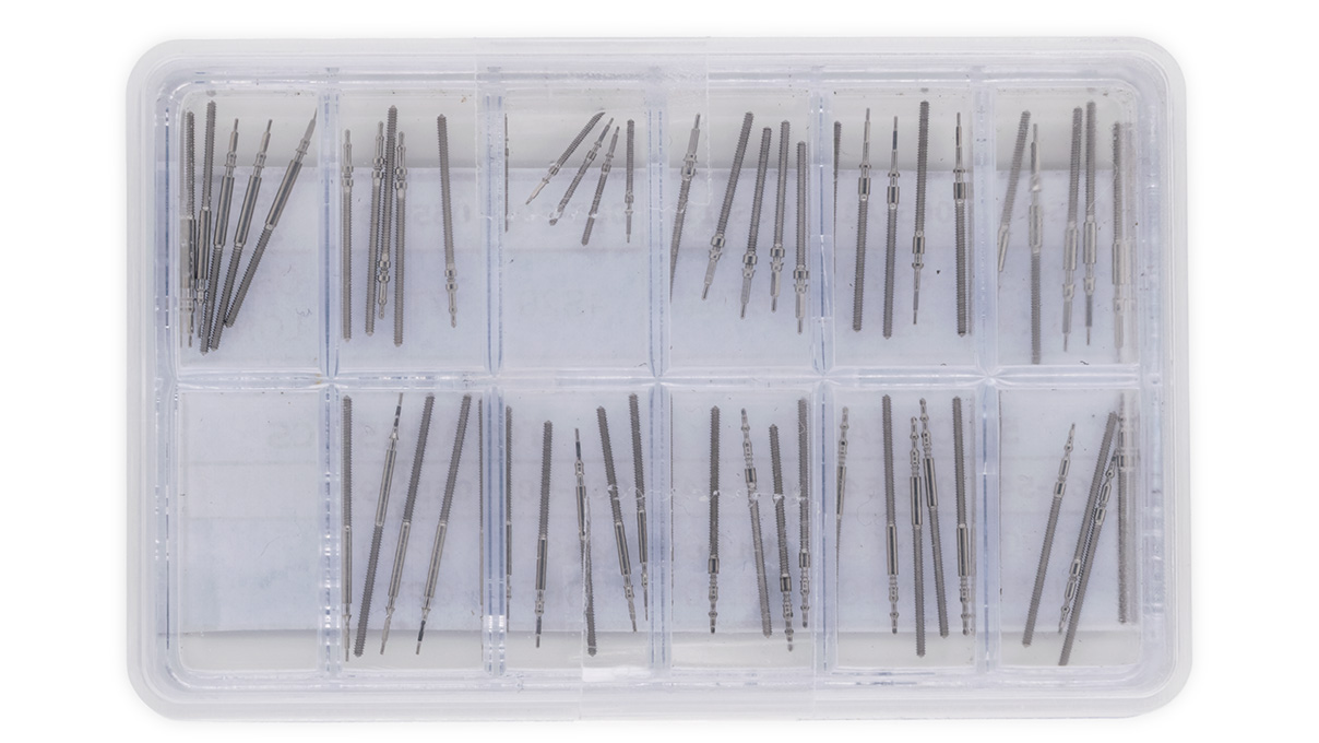 Assortiment de tige Citizen-Miyota, 5 pièces par type, 55 pièces