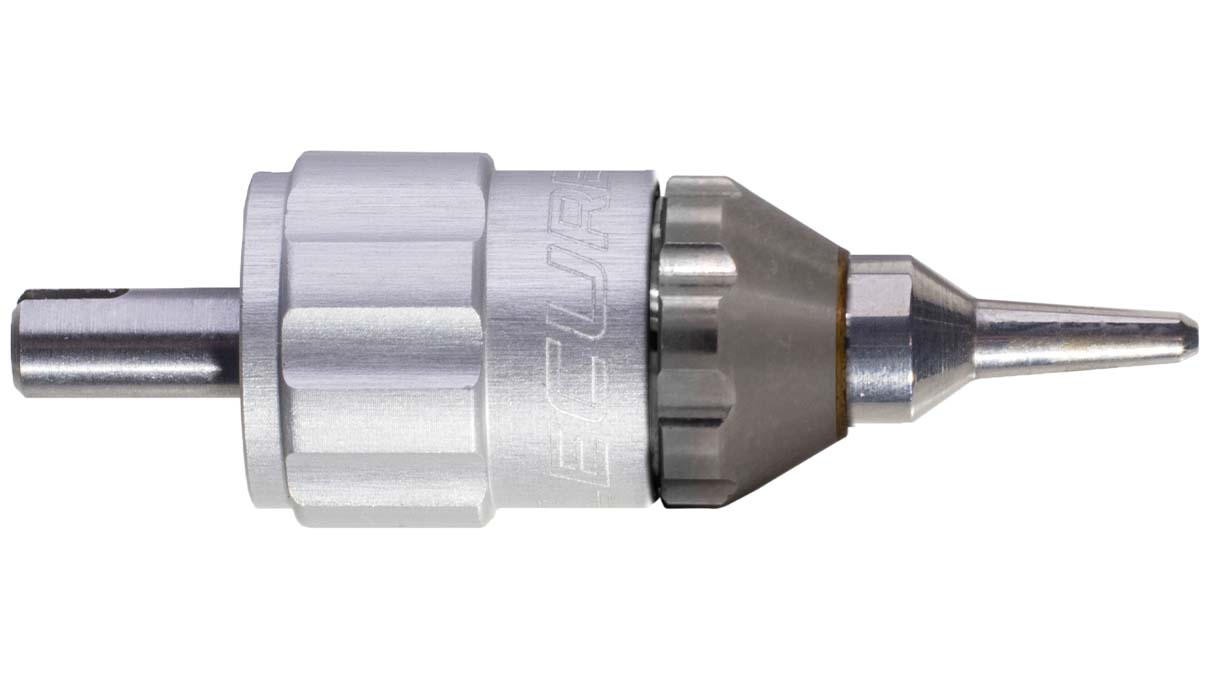 Lecureux tête de tournevis Screw-On, réglable, Ø 1,8 mm, gris, avec porte-mèche