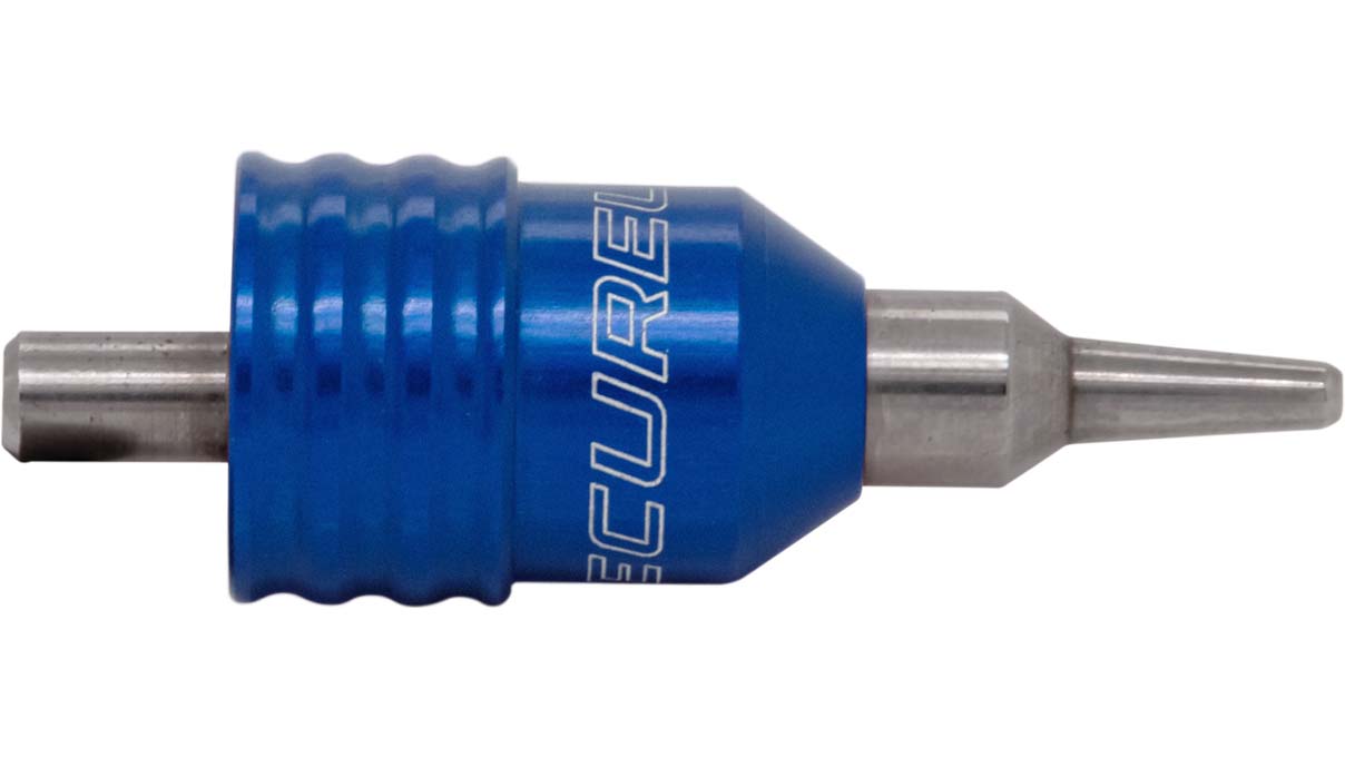 Lecureux tête de tournevis Clip-On, Ø 1,3 mm, bleu, avec porte-mèche