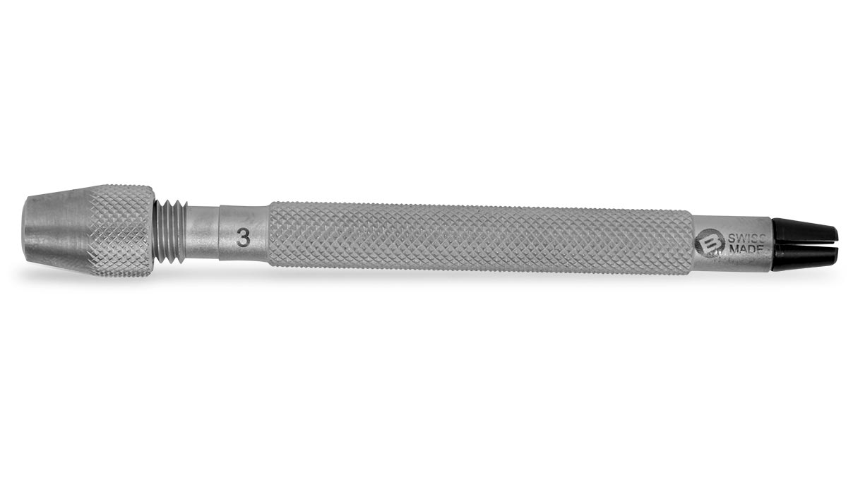 Bergeon 30023-3 mandrin, ouvertures 1 - 1,5 / 1,5 - 2 mm, length 100 mm