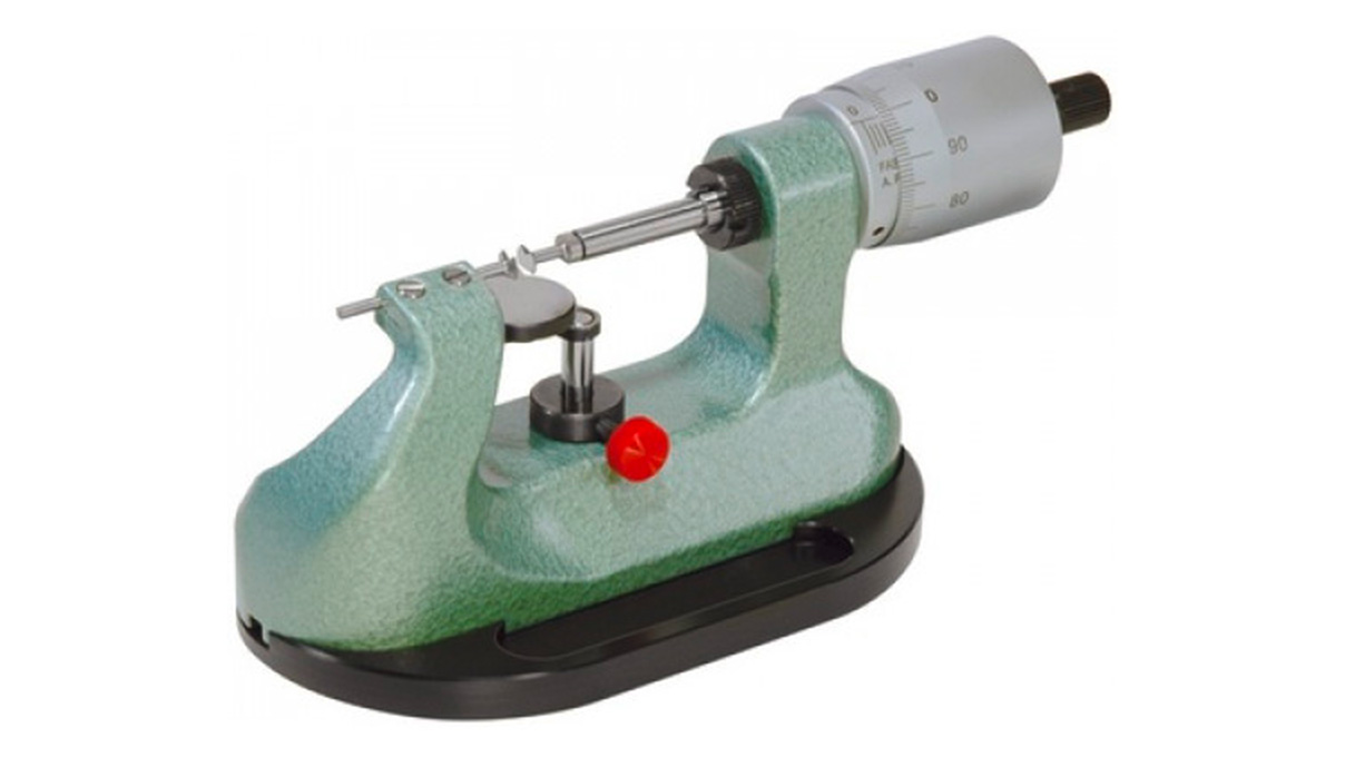 Bergeon 6735-1 Micromètre avec butée pivotante, surfaces de mesure cylindriques en carbure, Ø 2 mm
