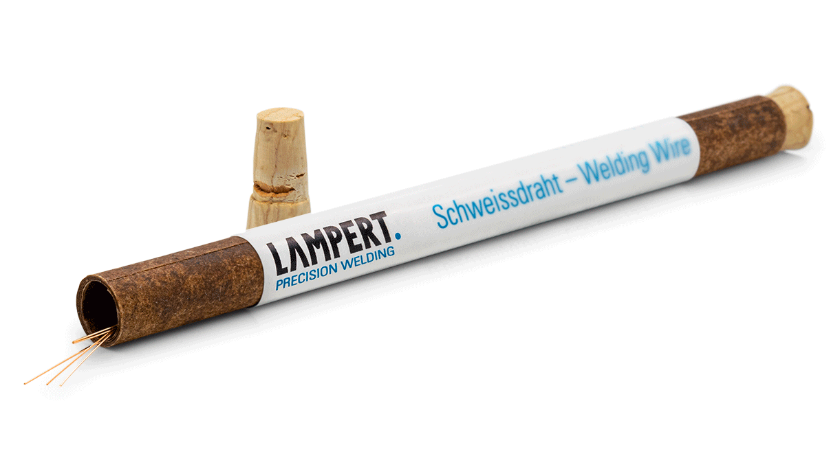 Lampert fil de soudure Au 585 Rose, pour 585/- or rosé, Ø 0,25 x 100 mm, 5 pièces