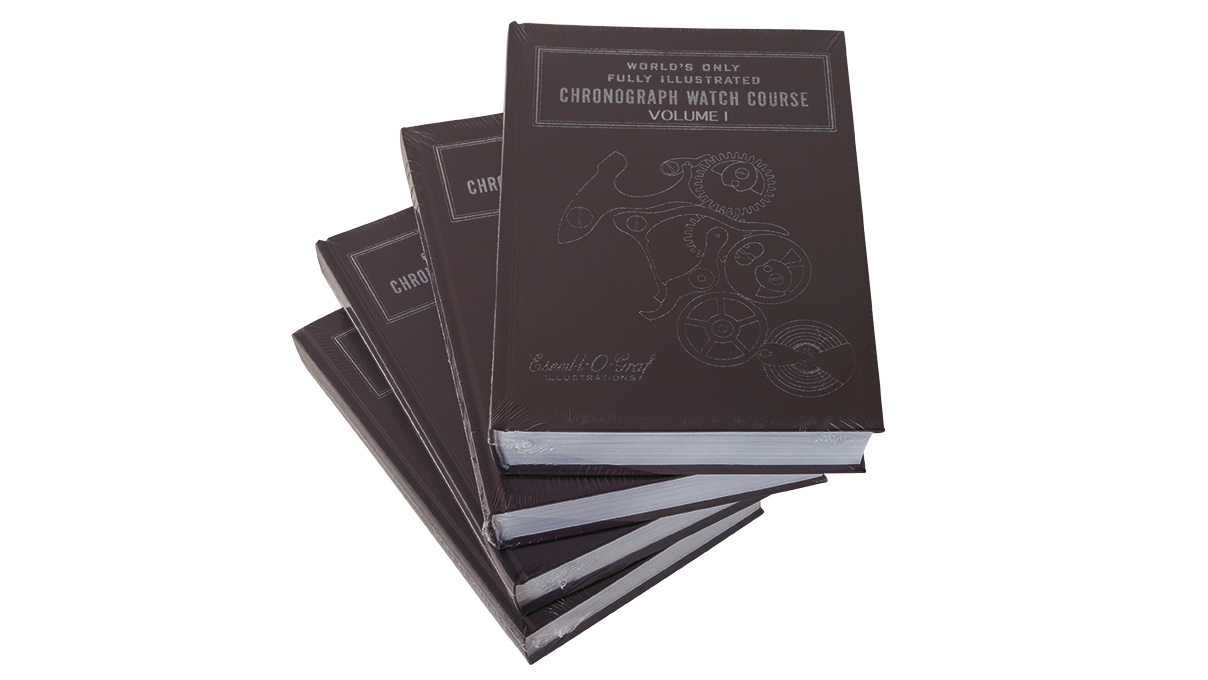 Livre spécialisé Chronograph Watch Course, 4 volumes, langue anglaise