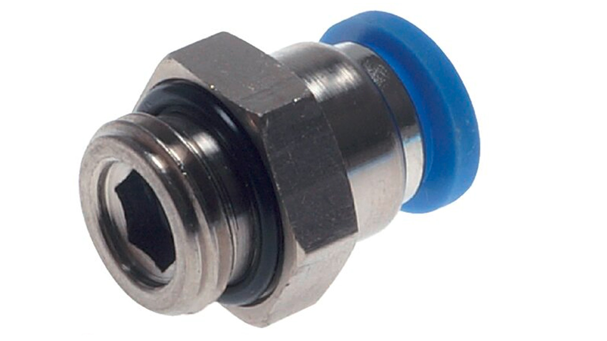 Raccord droit enfichable G 1/2"-12 mm, standard IQS